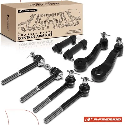 8x Idler Arm Pitman Arm & Tie Rod End w/ Adjusting Sleeve for Chevy C1500 GMC - Изображение 1 из 4