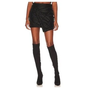 Camila Coelho Anita Black Puffer Mini Skirt - Picture 1 of 7