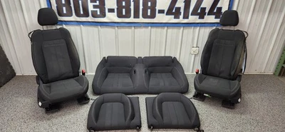 2018-2023 Ford Mustang GT  Black Cloth Seat "Set" - OEM - Image 1 of 4