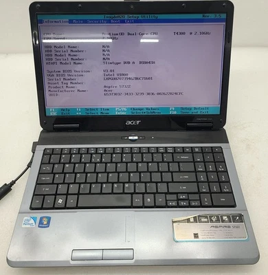 Portátil Acer Aspire 5732Z Intel Dual Core T4300 2 GB Ram SIN HD/OS (FL) Foto 1 de 4