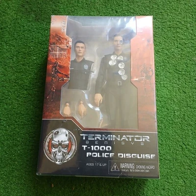 NECA Terminator Genisys T-1000 POLICE DISGUISE Action Figure NEW/SEALED IN POLY  - Image 1 of 4
