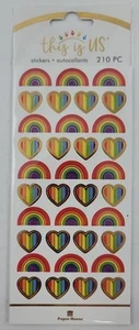 This Is Us Stickers Paper House 210 PC Rainbow Pride Pastel - Picture 1 of 3