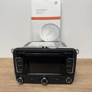 VW PASSAT B7 CAR RADIO STEREO HEADUNIT RNS 315 3C8035279S WITH CODE - Picture 1 of 4