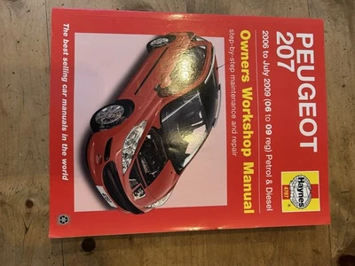Haynes Peugeot 207 Owners Manual Hardback 2006-July 2009 Petrol & Diesel - Image 1 of 2