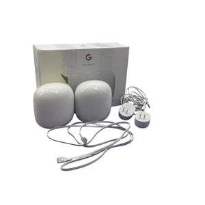 Google Nest WiFi Pro Pack-2 Wi-Fi 6E Router Model G6ZUC #UF1408 (AR) - Picture 1 of 14