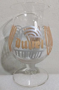 DUVEL Mike Perry Gold & Silver Arches Belgium Tulip Beer Glass Ltd Ed 2013 EUC - Picture 1 of 5
