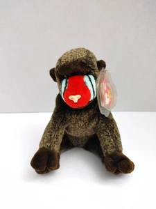 TY Beanie Babies 1999 Cheeks the Pavoon Affe Stofftier Plüschtier Puppe - Bild 1 von 7