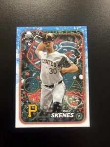 2024 Topps Holiday Paul Skenes #H165 Rookie Card RC Pittsburgh Pirates - Bild 1 von 2