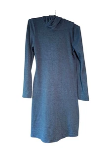 Damen Pullover Kapuzen Kleid L blau Shein Long sleeve - Bild 1 von 5