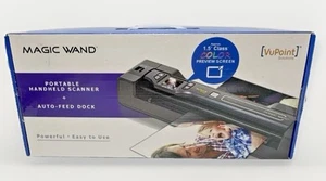 VuPoint Magic Wand PDSDK-ST470-VP Portable Scanner w Auto-Feed Dock New Sealed - Picture 1 of 6