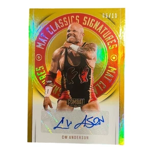 2025 Panini PFL Combat Anthology CW Anderson Auto Mat Classics Gold #/10 - Picture 1 of 3