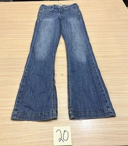 Ariat Women's Real Mid Rise Dresden Straight Jeans Size 14R Stretch Cowgirl - Picture 1 of 10
