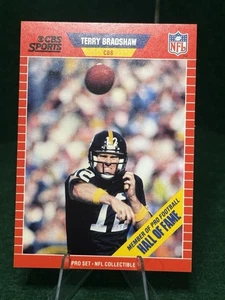 1989 Pro Set Terry Bradshaw #12 CBS Hall of Fame NFL Sammlerstück - Bild 1 von 2