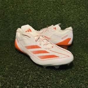 Size 12 - adidas ADIZERO ELECTRIC FOOTBALL CLEATS White/Orange IH5029 - Picture 1 of 8