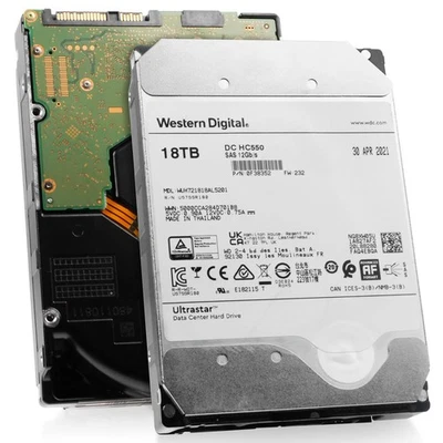 WD DC HC550 18TB WUH721818AL5201 0F38352 7.2K RPM SAS 12Gb/s 3.5" SED HDD - Image 1 of 4