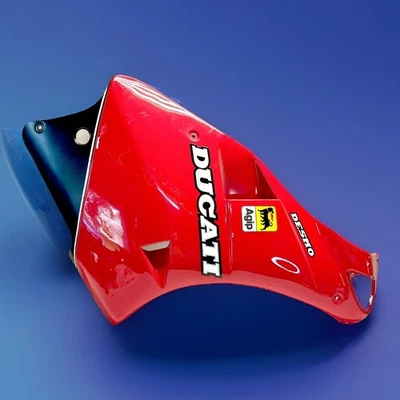 Genuine Ducati 851 Right Side Upper Fairing Cowl Panel 48030021C Minor Cracked - Изображение 1 из 4