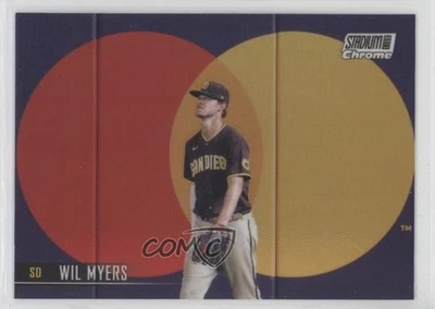 2021 Topps Stadium Club Chrome Refractor Wil Myers #144 - Image 1 of 2
