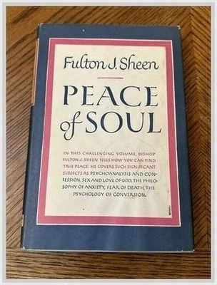 Fulton J Sheen Peace of Soul McGraw-Hill Hardcover Book 1949 DJ Catholic Foto 1 de 4
