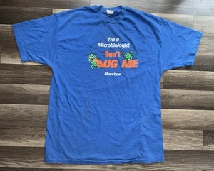 Vintage Labor Biologie Wissenschaft T-Shirt Herren XL Käfer Insekten Mikrobiologe - Bild 1 von 9