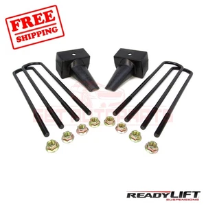 ReadyLift Susp. Leaf Spring Block Kit Rear 4" for GMC Sierra 3500 HD 2011-2019 - Picture 1 of 2
