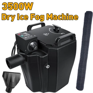 Trockeneis Nebelmaschine 3500W Trockeneis tief liegend Nebelmaschine Effekt mit Schlauch für Party - Bild 1 von 10