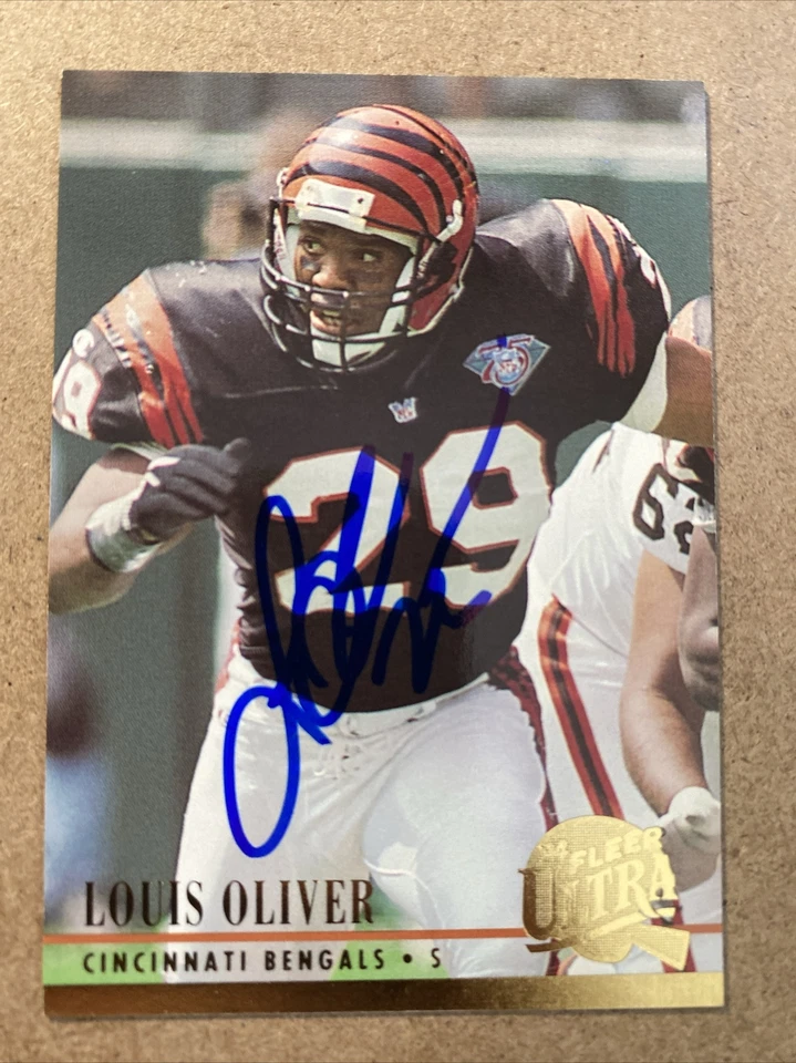 1994 Ultra #358 Louis Oliver Autograph Signed Auto Card Cincinnati Bengals - Image 1 of 1