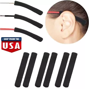 8× Antirutsch Elastisch Weich Brillen Bügelenden Stöpsel Hülle Brille Ohr Polster USA - Bild 1 von 20