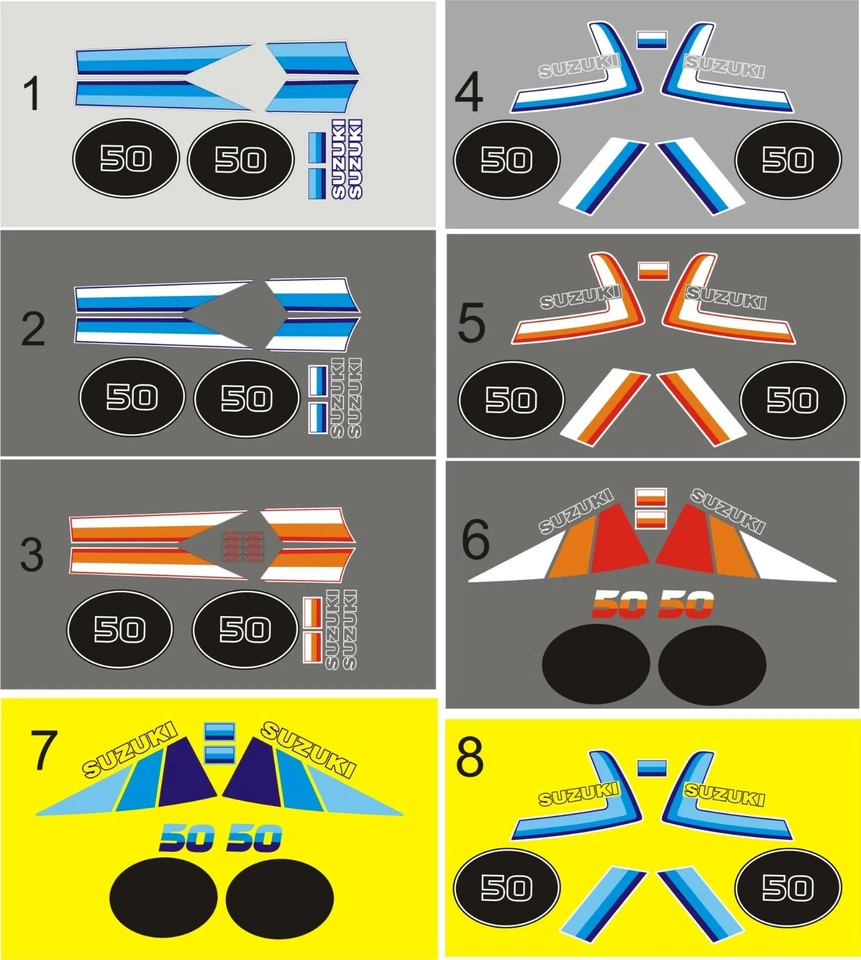 Kit de calcomanías Suzuki TS50ER Foto 1 de 1