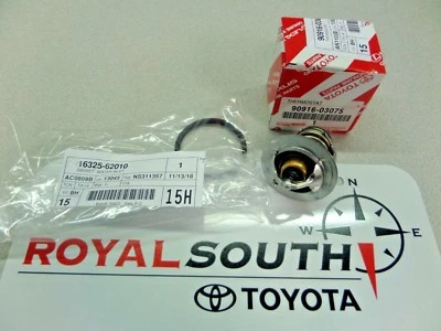 Termostato Toyota Tacoma 4Runner Tundra 3,4 L V6 genuino OEM Foto 1 de 2