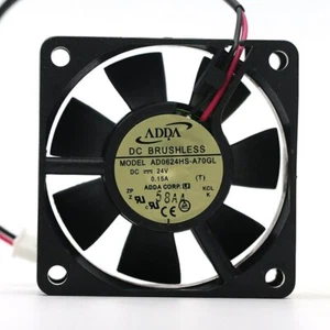 ADDA AD0624HS-A70GL 6025 60*60*25mm 6cm DC 24V 0.15A 2pin cooling fan - Picture 1 of 1