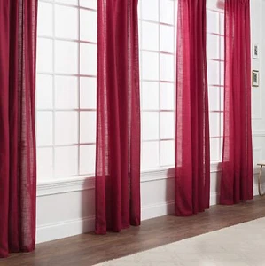 Chanasya Premium 2-Panel Soft Textured Semi Sheer Curtains for Window Living ... - Picture 1 of 8