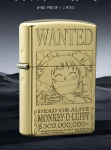One Piece Luffy Anime Manga Feuerzeug Sturmfeuerzeug leichter Messing mit Box - Picture 1 of 9
