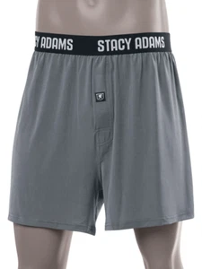Stacy Adams Comfortblend Boxer Shorts in Gray - Bi - Picture 1 of 2
