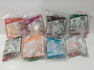 Set of 8 2011 McDonald Malaysia Alvin And The Chipmunks 3 Toys FREE SHIP - Picture 1 of 6