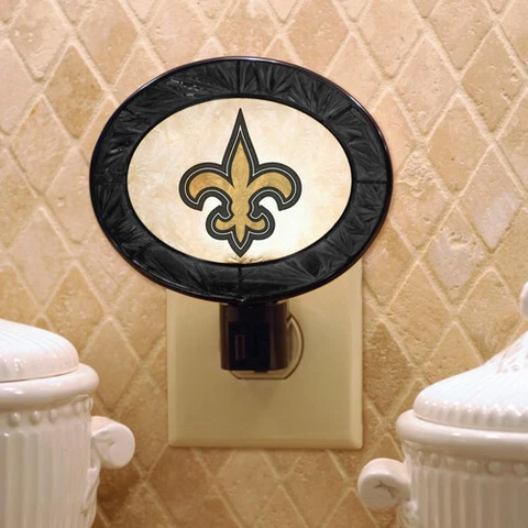 New Orleans Saints Art Glass Nightlight Cover