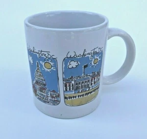 1 Coffee Mug Cup Washington D.C. White House Capitol Building Government - Picture 1 of 4
