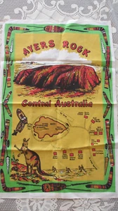 Vintage unused Linen Ayers Rock TeaTowel - Picture 1 of 5