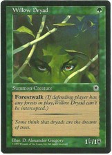 4 Willow Dryad 4x x4 - LP - Portal - mtg -