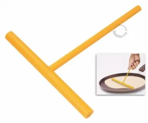 Nylon gelb 14 cm 250° CREPES T VERTEILER CREPESCHIEBER CREPE TEIGVERTEILER  - Bild 1 von 1