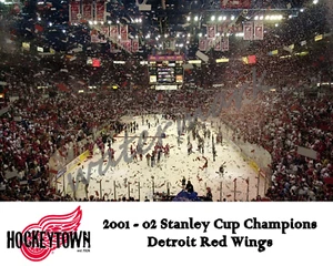 NHL 2001 - 02 Stanley Cup Champs Detroit Red Wings at the Joe 8 X 10 Photo Pic - Picture 1 of 1