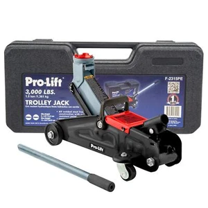 Hydraulic Trolley Jack Car Lift, 3000 LBS Capacity, 12 Inch, with Case, Black - Picture 1 of 4