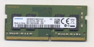 (1) SAMSUNG 4GB PC4-19200 2400MHZ NON-ECC UNBUFFERED SODIMM LAPTOP RAM !! - Picture 1 of 2