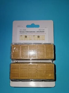 Juego de 2 cajas de ultramar / accesorios ferroviarios modelo loewe / artículo n.o 2027 / pista H0 - Imagen 1 de 2