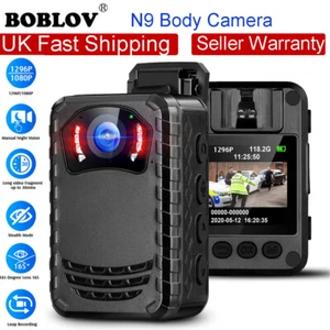 BOBLOV Police Body Camera Security Mini Body Camera Night Vision FHD Wearable