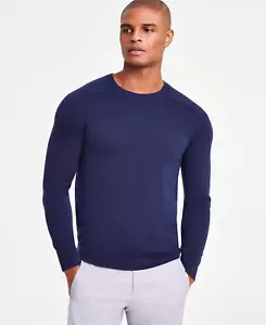 Suéter Alfani Hombre Merino Raglán Manga Larga Neo Azul Marino XL NUEVO - Imagen 1 de 20