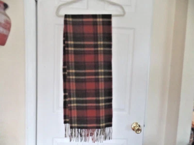 BUFANDA A CUADROS 100 % CACHEMIR MUY BONITA HABITACIÓN CLUB COMO NUEVA Foto 1 de 4