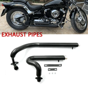 Shortshots Staggered Exhaust Pipes Baffles For Yamaha V star 650 XVS650 Dragstar - Imagen 1 de 9
