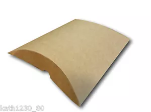 20 CAJAS DE ALMOHADA KRAFT FAVORES BODA JOYAS, REGALOS - Imagen 1 de 1