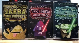 Lot of 3 ORIGAMI YODA Books Tom Angleberger Fortune Jabba Darth Vader Paper  - Picture 1 of 1