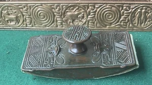 antique Tiffany Studios, American Indian pattern, rocker blotter, c. 1910, #1191 - Picture 1 of 9
